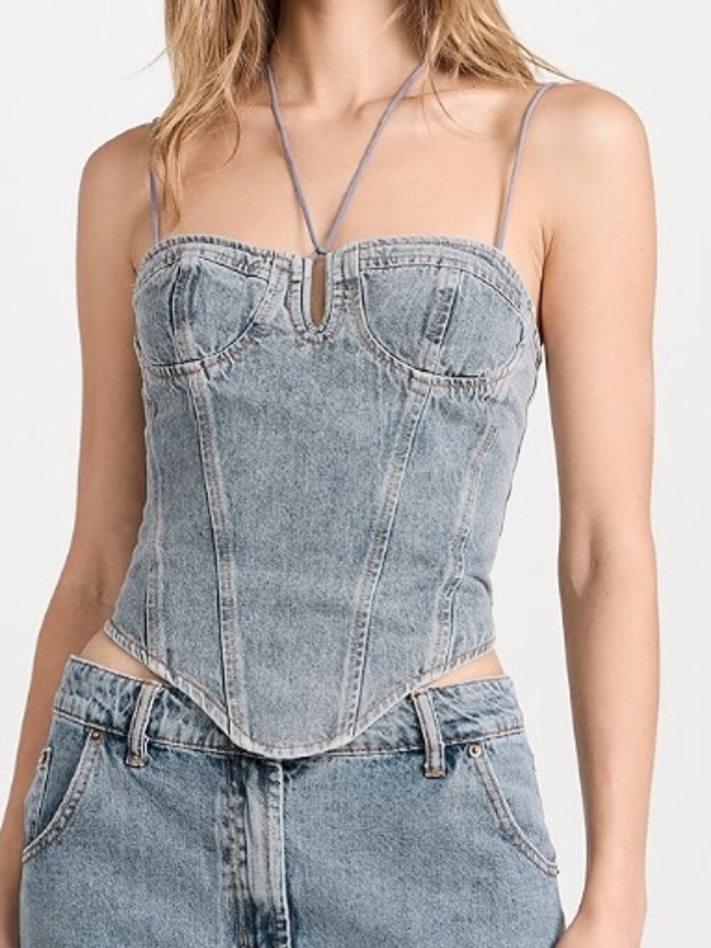 Lioness Del Gato Denim Corset : Large